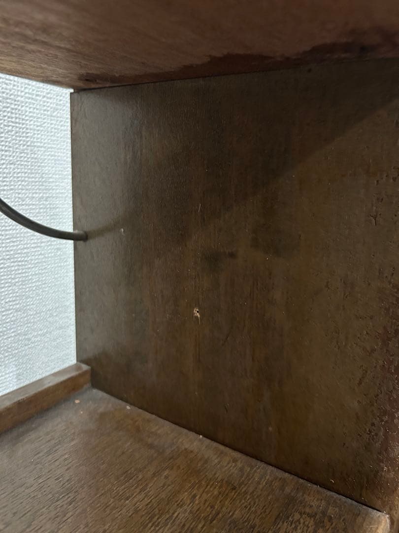 木製 飾り棚 本棚 古道具 アンティーク ビンテージ 透かし彫り 富士山