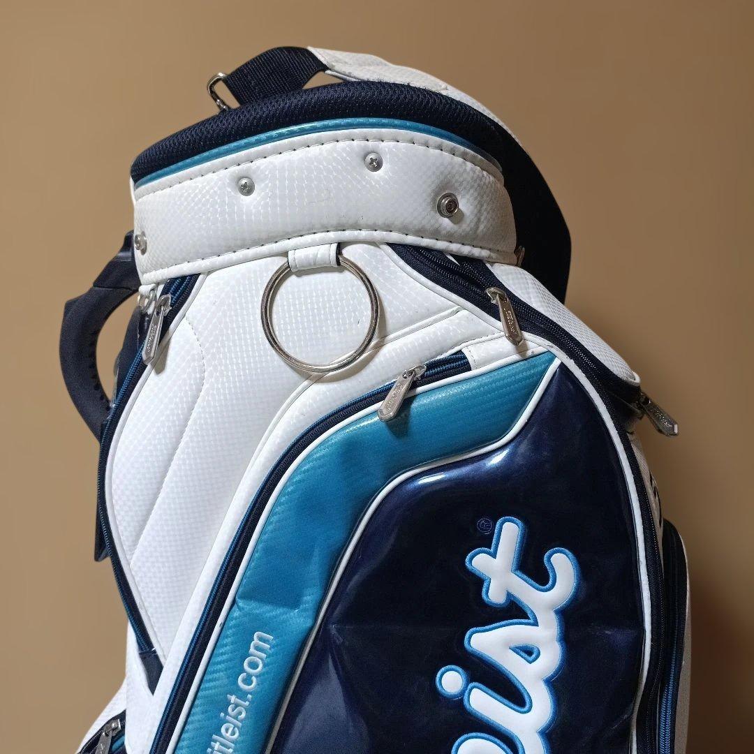 Titleist ゴルフキャディバッグ ホワイト/ネイビー