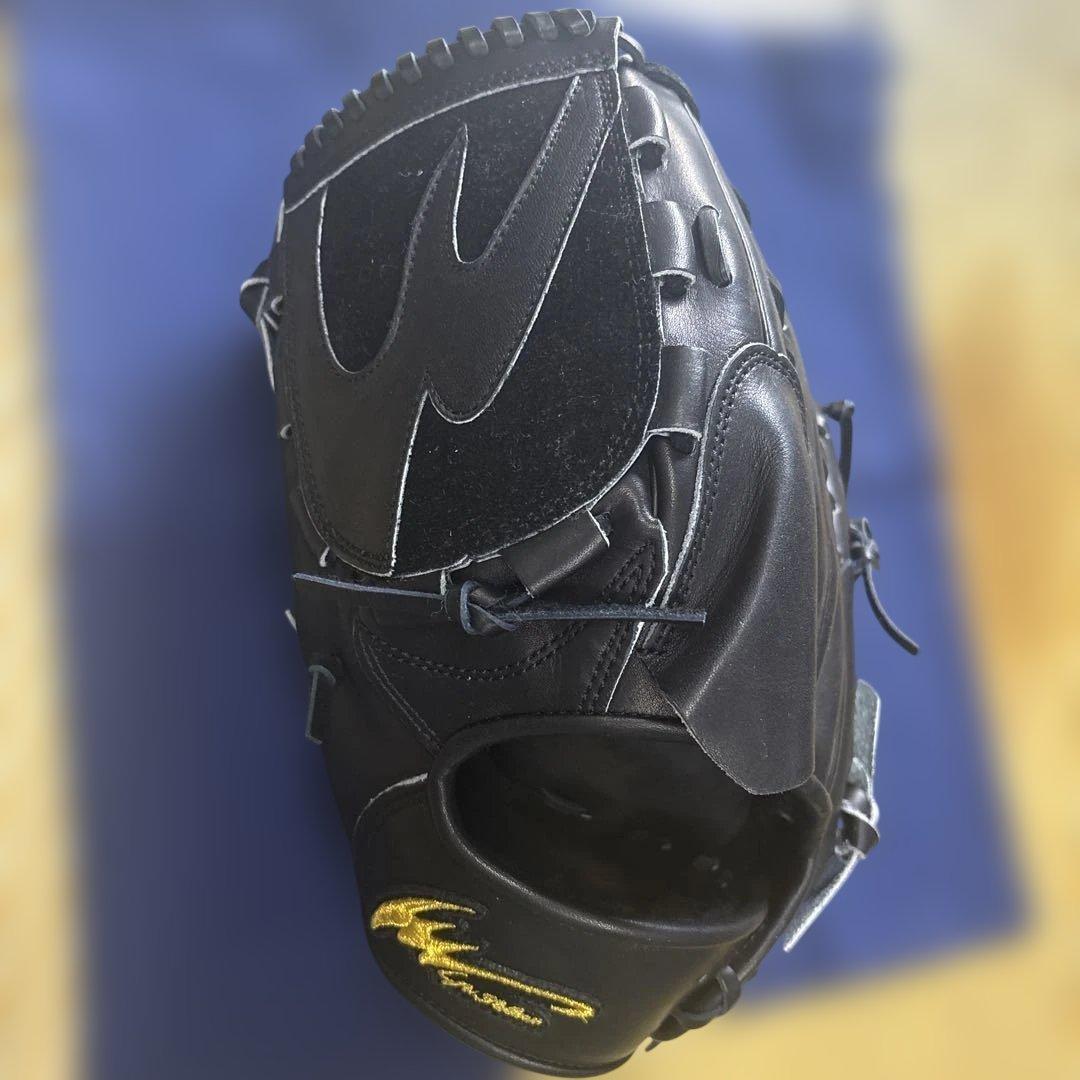 新品未使用タグ付きアイピセレクト硬式野球グローブ ブラック 投手用左利き用