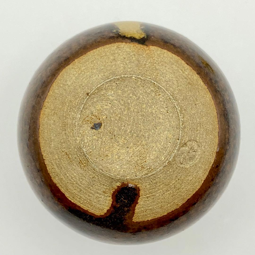 淡々斎書付 茄子茶入 膳所焼　陽炎園　共箱入　茶道具　濃茶器　唐物