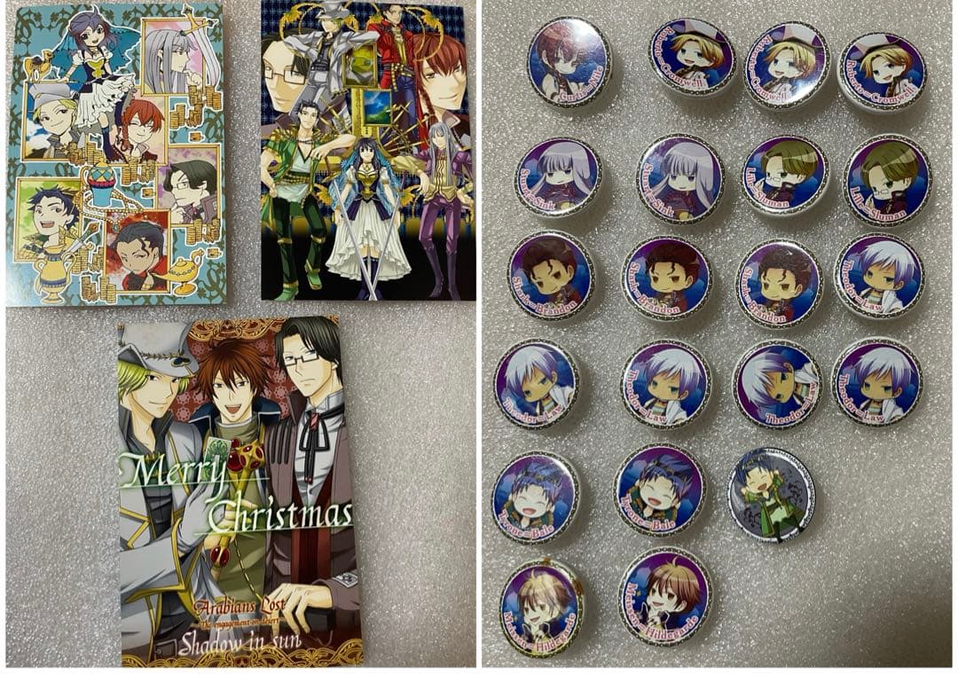 アラビアンズ　ロスト　ポストカード　缶バッジ　クインロゼ quinrose