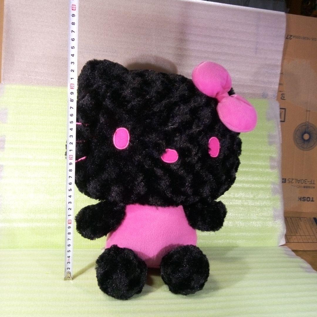 ハローキティ　ぬいぐるみ　EIKOH　エイコー　黒　ブラック　ピンク　レア