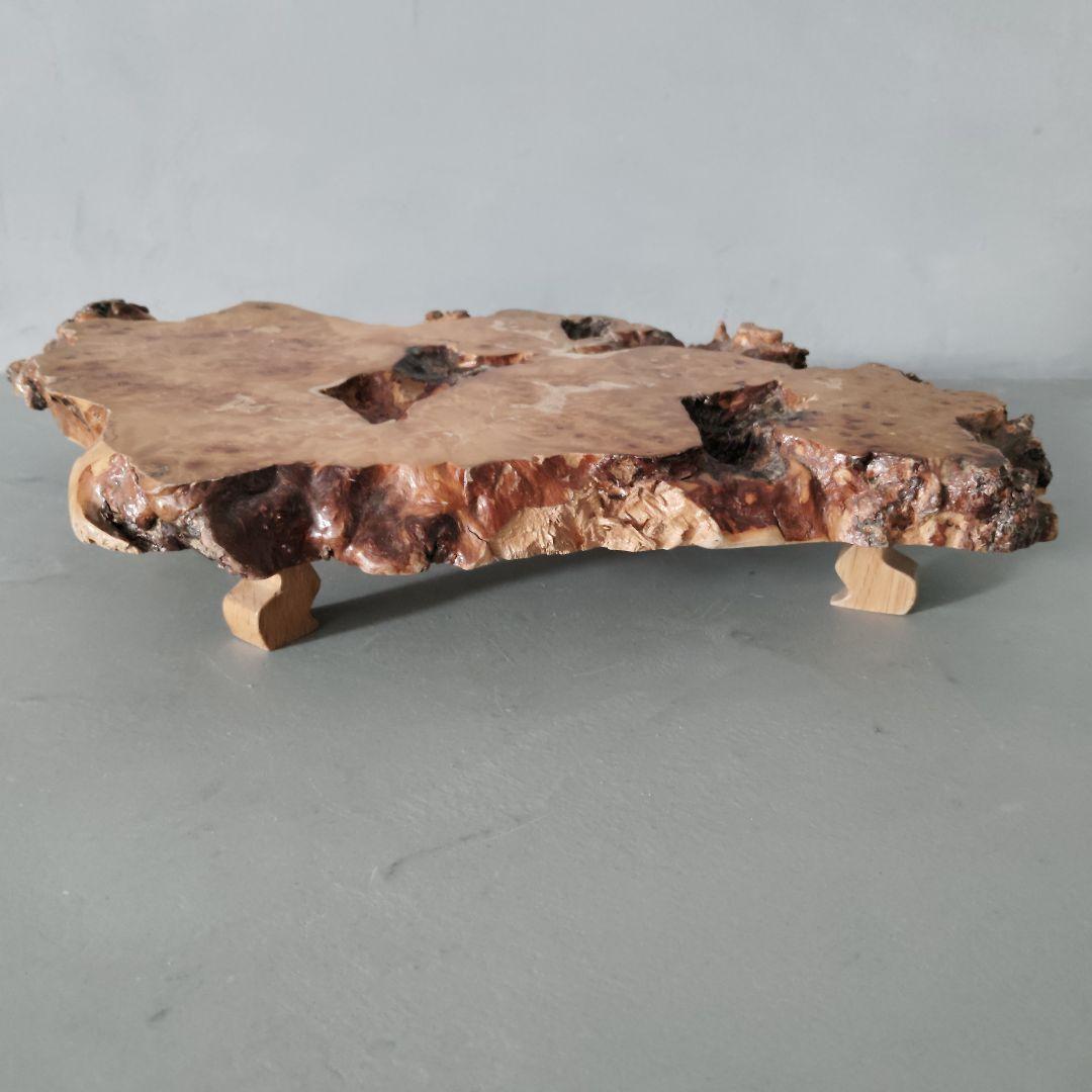 天然木一枚板 瘤台 花台 盆栽台 置き台 飾り台 こぶ 侘び寂び