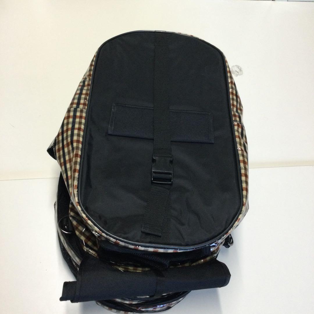 ②天使のカート　ポルテブラウンチェックMサイズ　バッグ