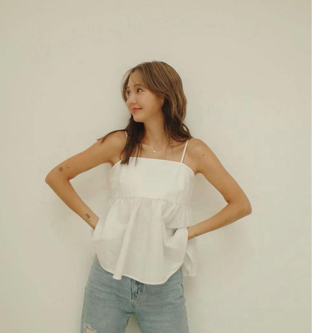 searoomlynn Fabric フレアギャザーキャミソール