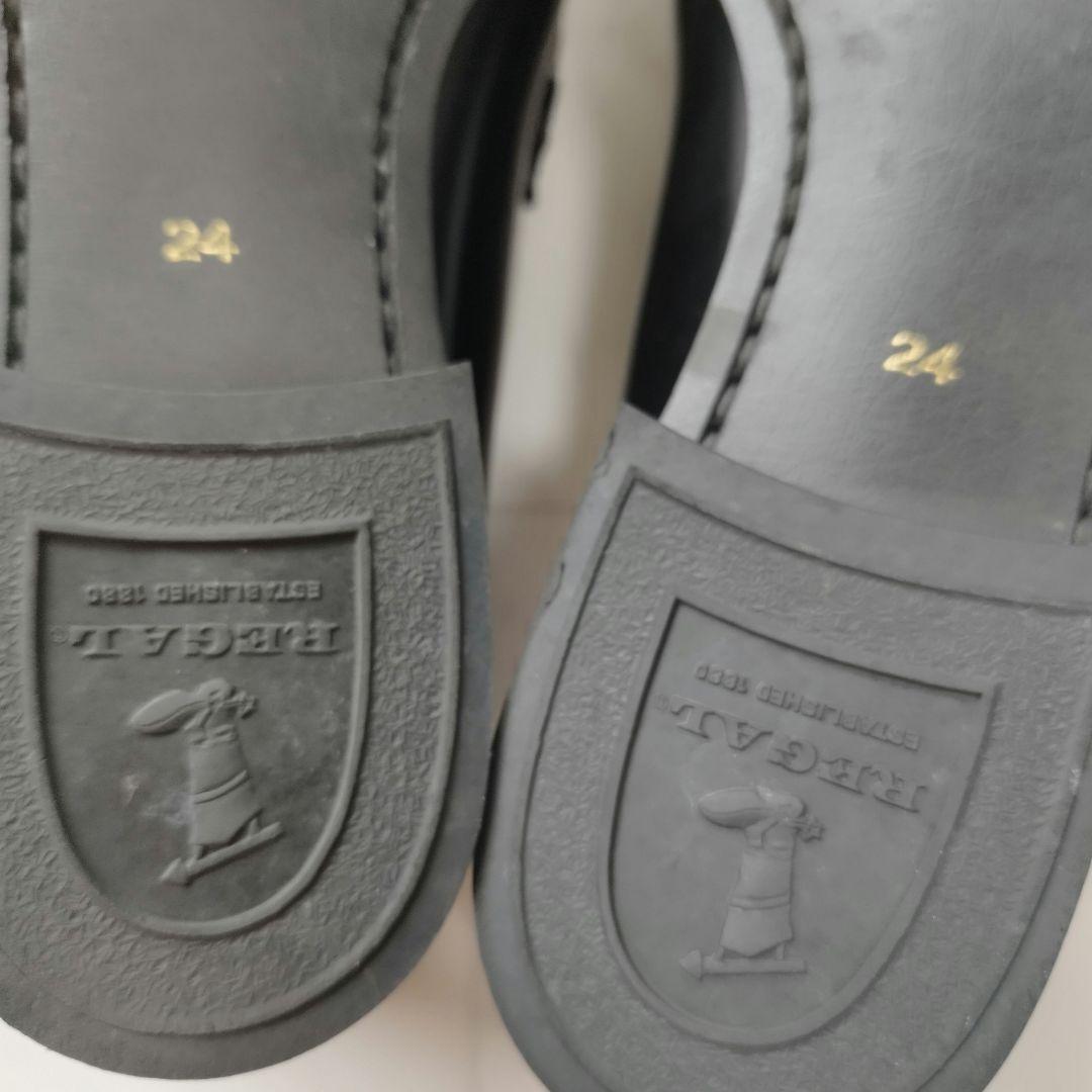 極美品　リーガル ローファー モカシン 本革 黒 24cm