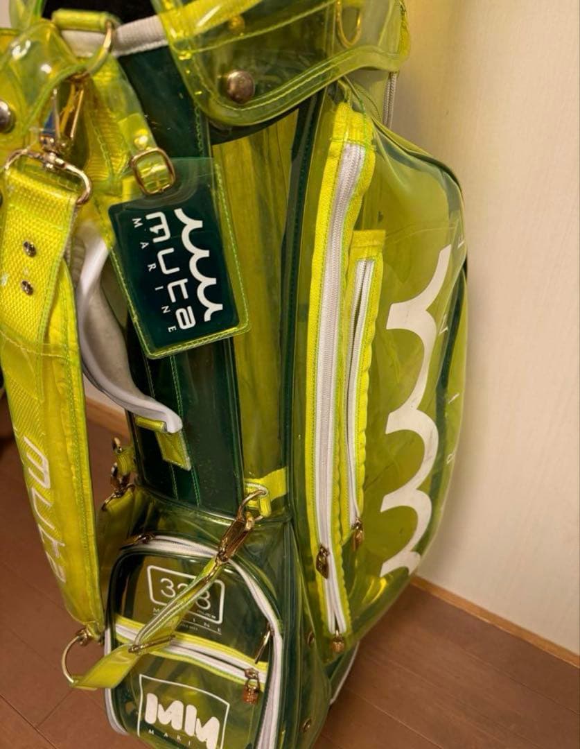 Muta 希少ネオンイエロー　キャディバッグ