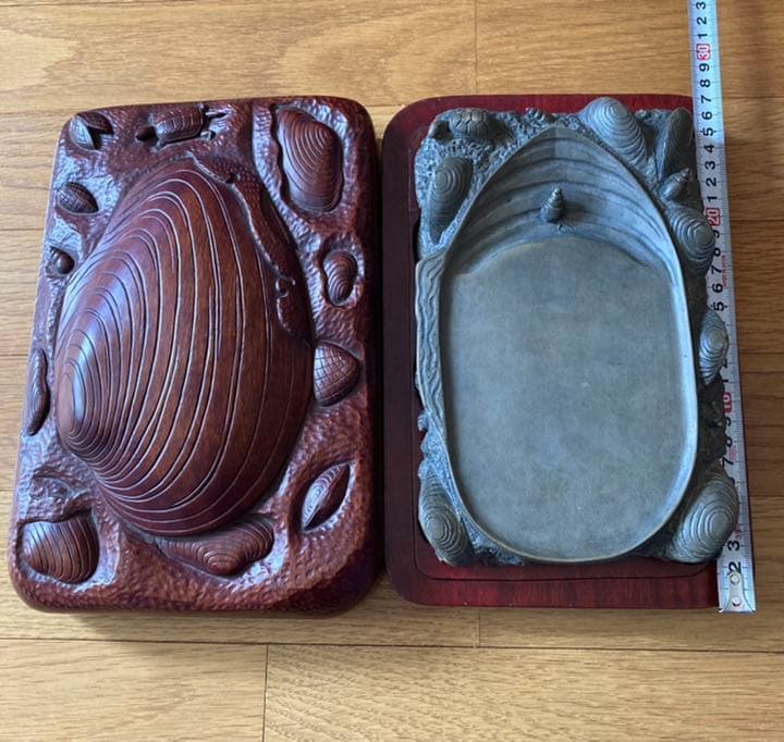 古い硯　木箱入り