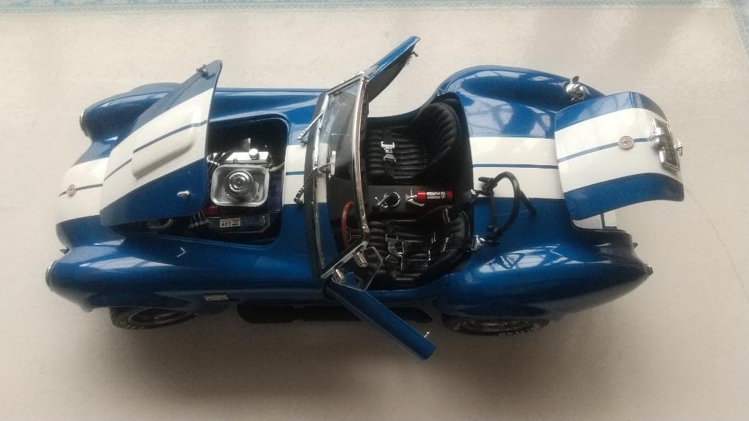 ミニカー 1/18 SHELBY COBRA 427 S/C (Blue)