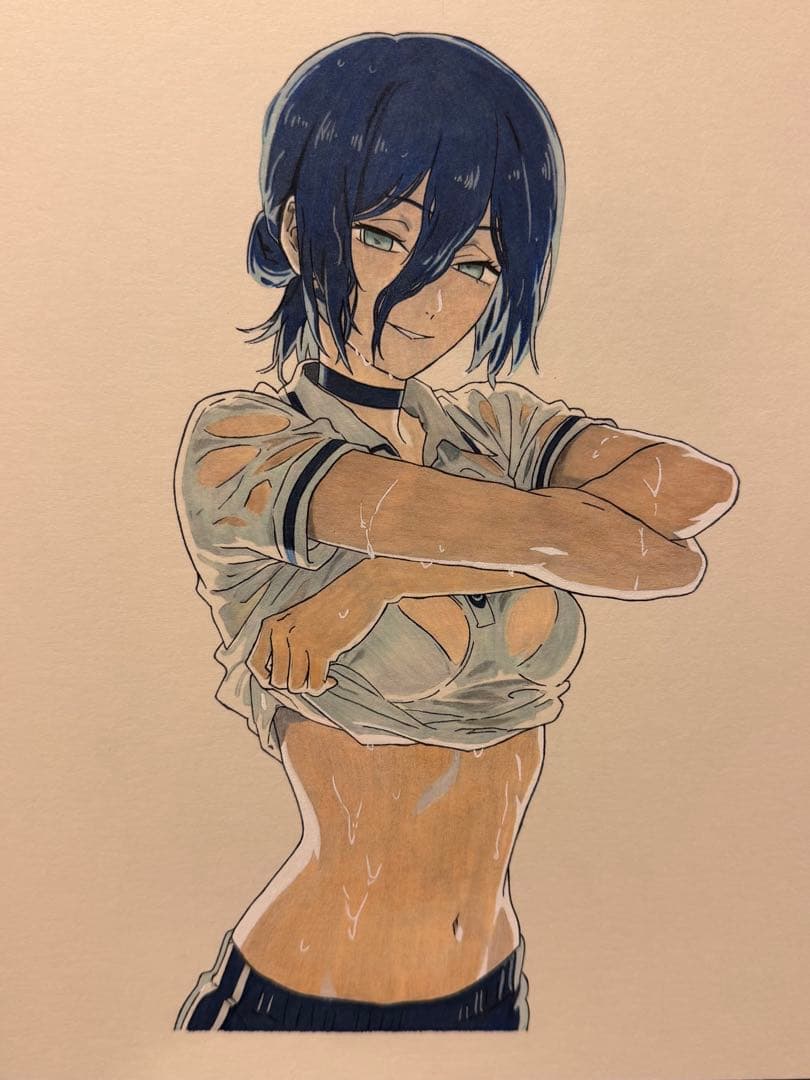 K*様 チェンソーマン レゼ 手描きイラスト