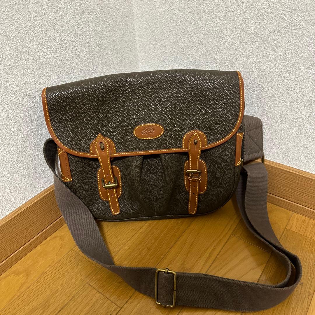 MULBERRY company マルベリー 本革 レザー ショルダーバッグ