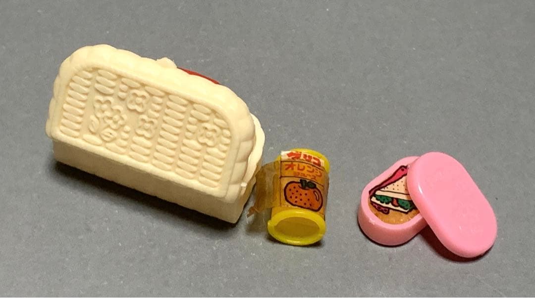 グリコ　おまけ　昭和　レトロ　ピクニックセット　白　2