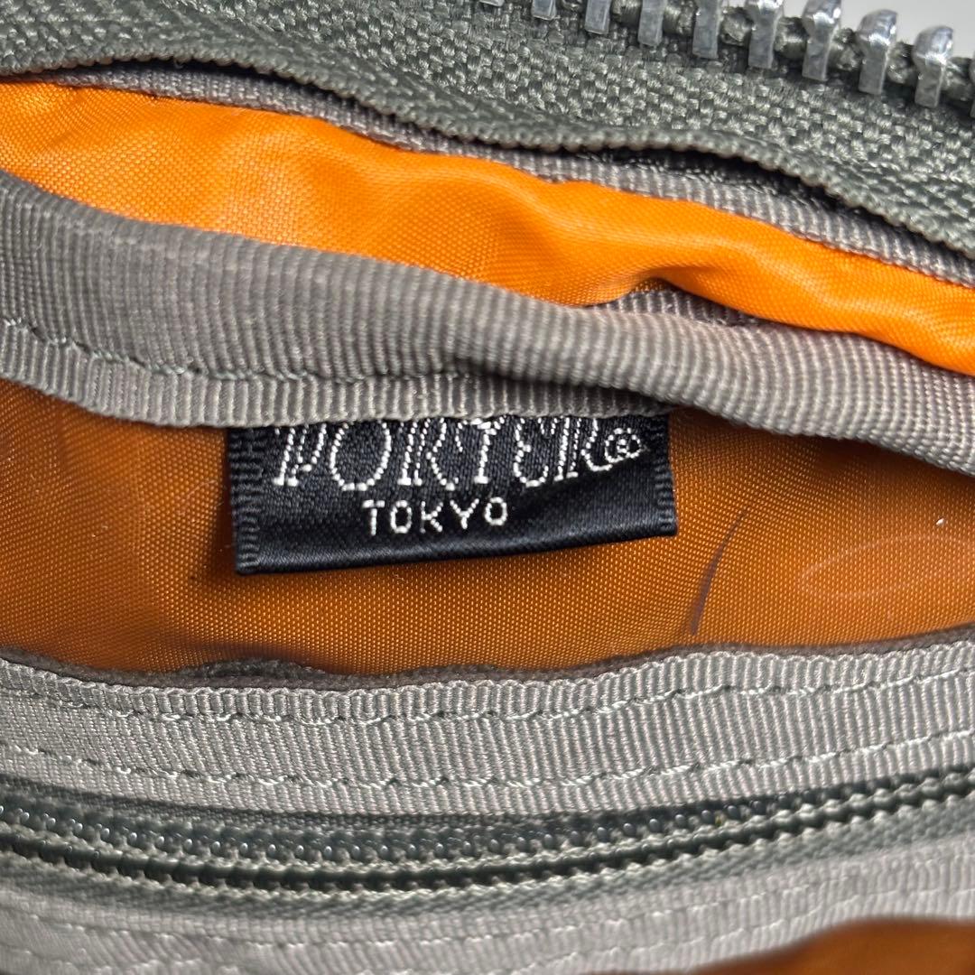 ポーター ショルダーバッグ 斜め掛け タンカー ハーフムーン ナイロン グレー