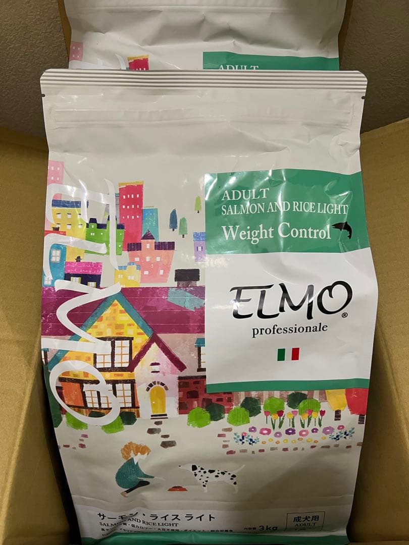 ELMOプロフェッショナル アダルト サーモン＆ライスライト 3kg×2袋