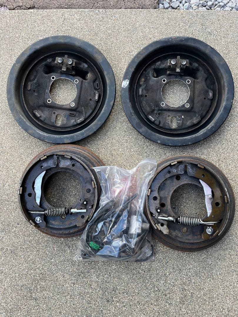 ジムニー　jb23 ワンタッチ加工済み　バックプレート　シャフト