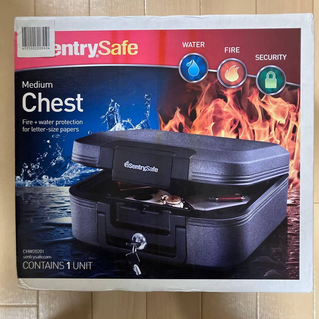 【新品保証付】セントリー日本 CHW20201 ポータブル金庫 耐火耐水鍵式 ②