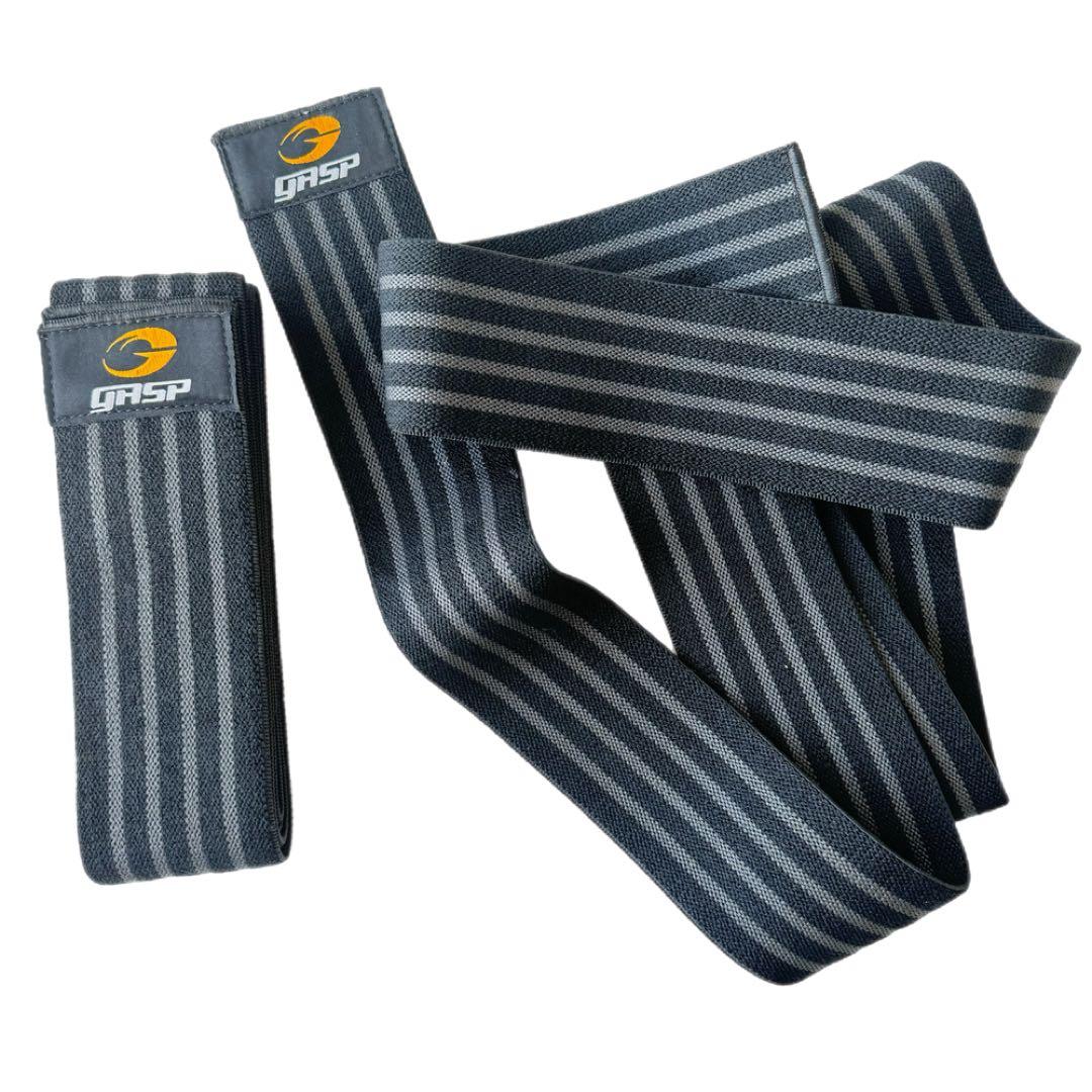 ウエイトトレーニング Gasp Knee wraps, Black/grey
