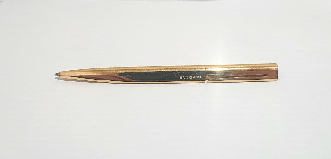 <美品> BVLGARI ブルガリ ボールペン ゴールド ツイスト式