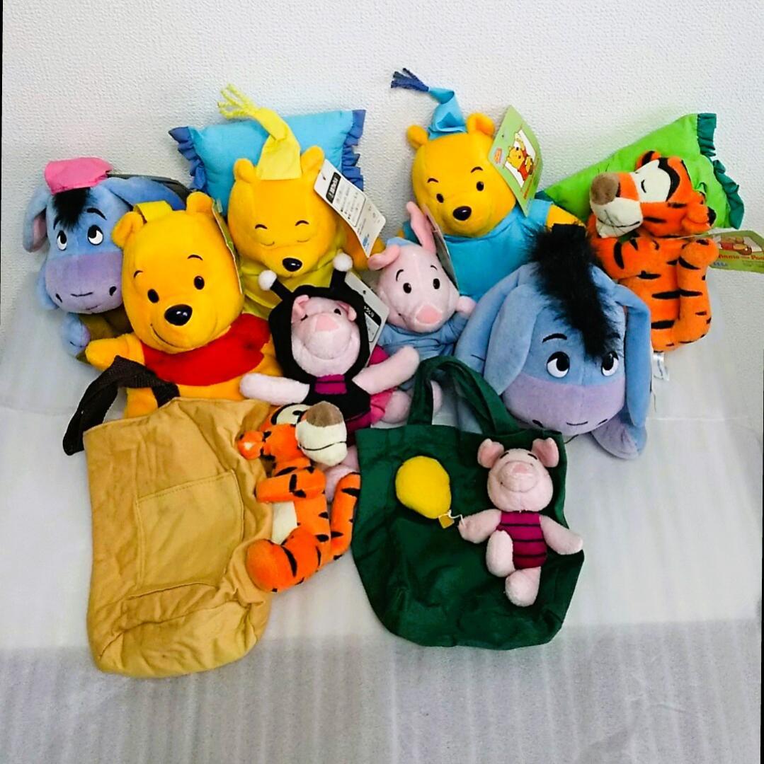 昭和レトロ 平成レトロ♪くまのプーさん ティガー イーヨー ピグレットぬいぐるみ