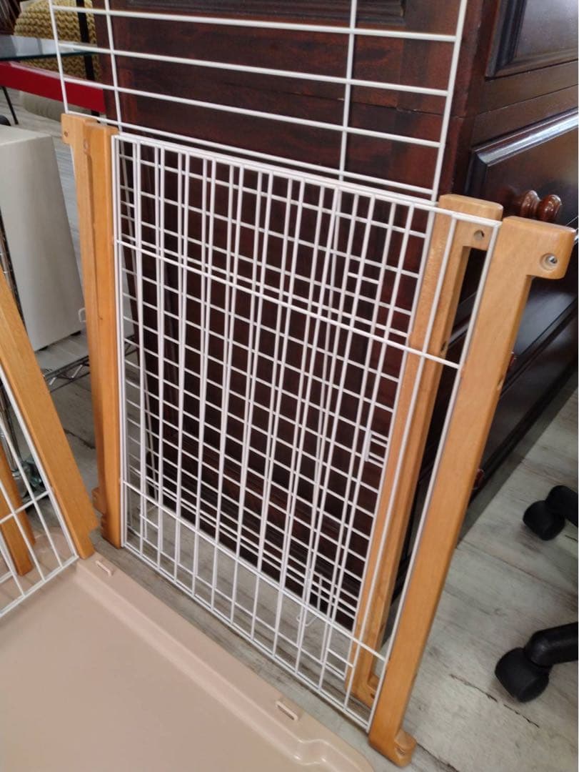 リッチェル　ペットケージ　120　屋根付　カバー付　4角木製　北九州市福岡市限定