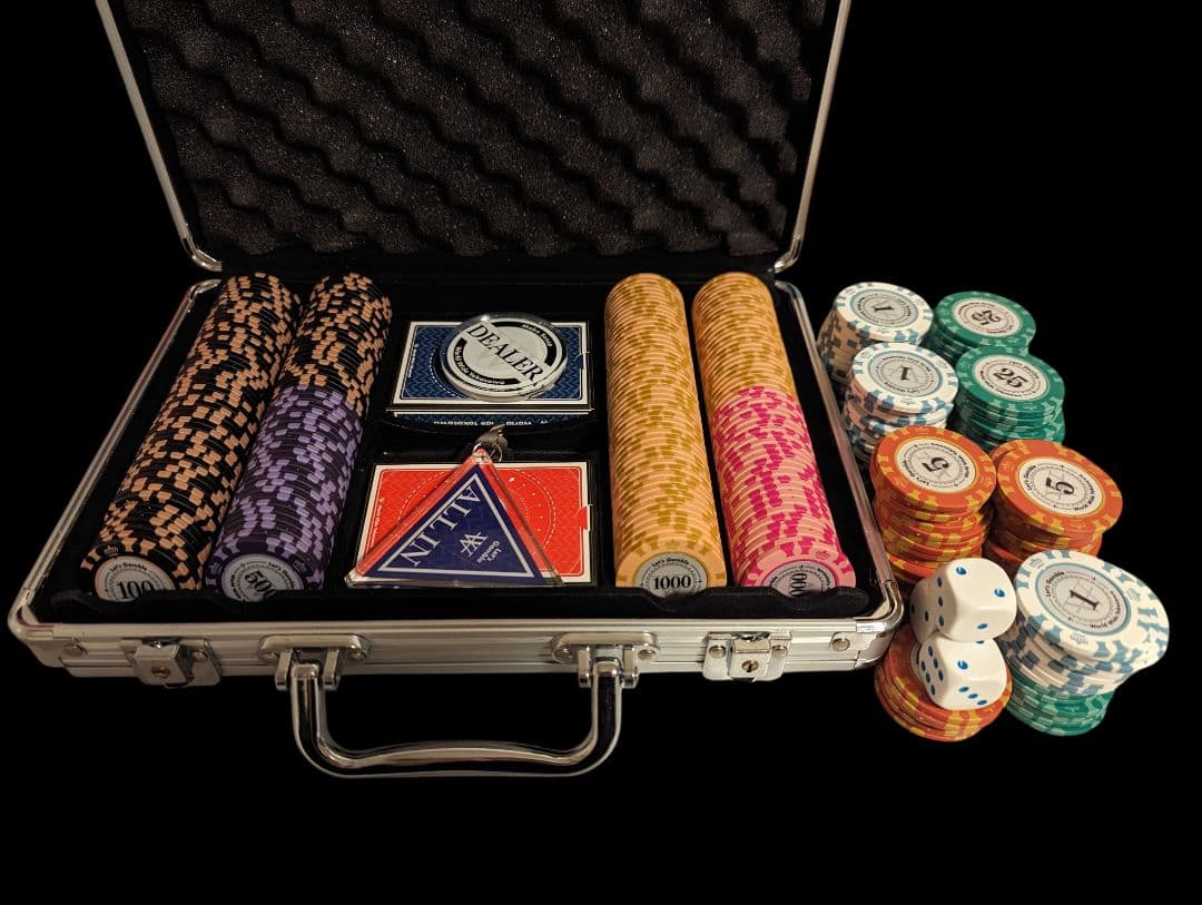 【オリジナルチップ付き】世界のヨコサワ　ポーカーセット　オリジナルチップ142枚