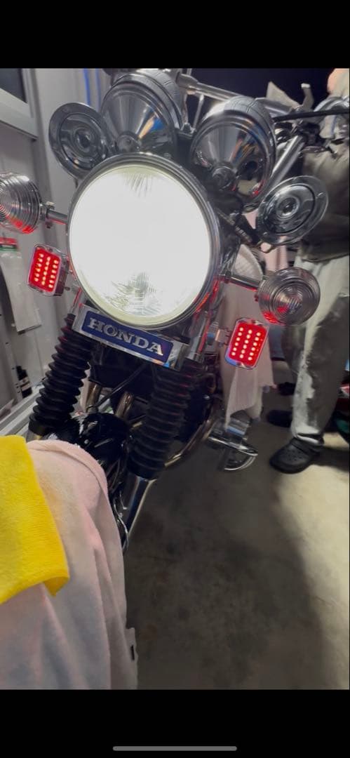 cb750four フォグランプ　リモコンセット　LED4つ