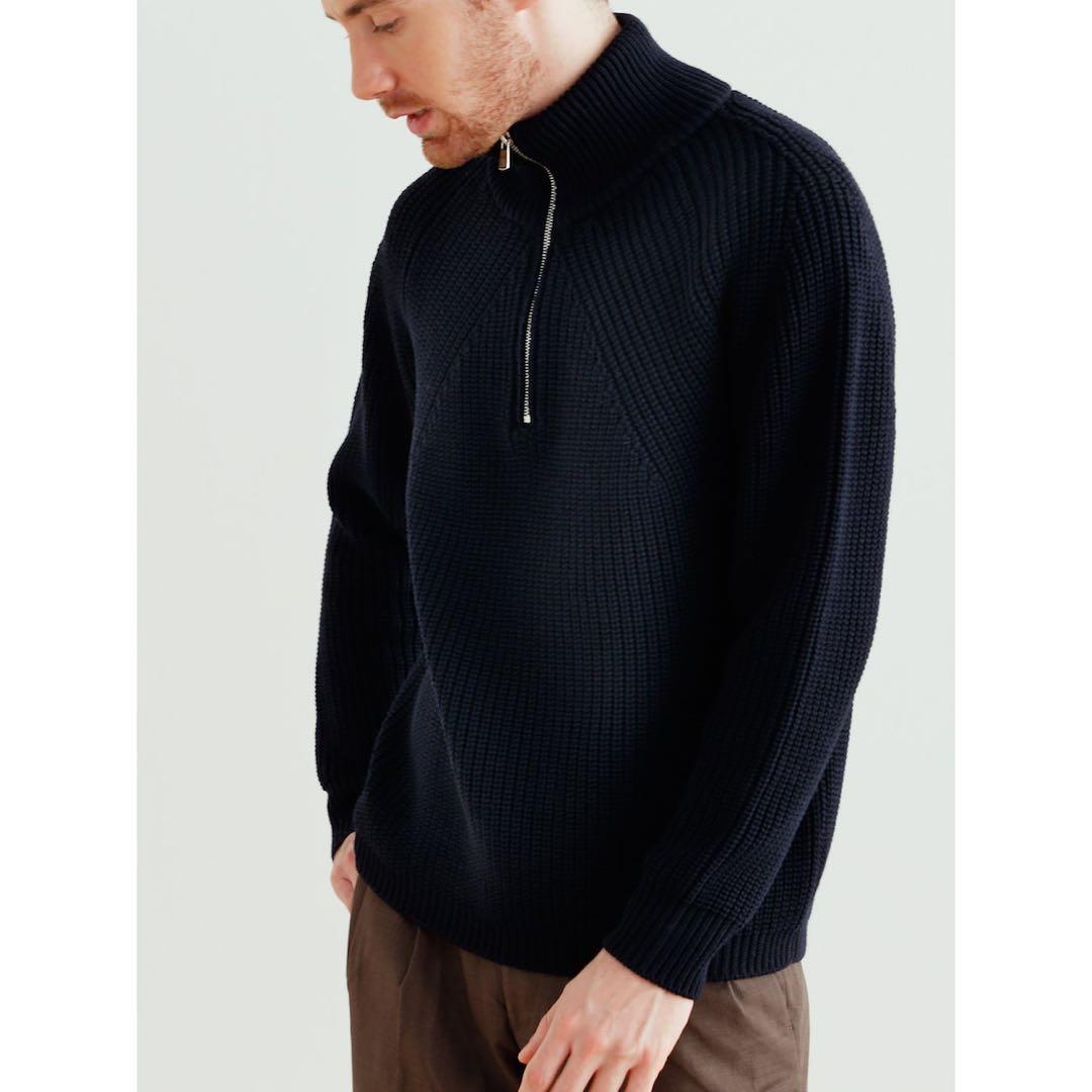 BATONER バトナー ハーフジップ ニット