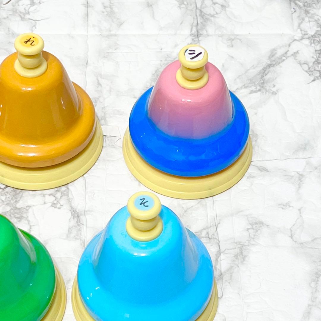 【良品】SUZUKI ベルハーモニー デスクタイプ単音 ハンドベル 10音セット