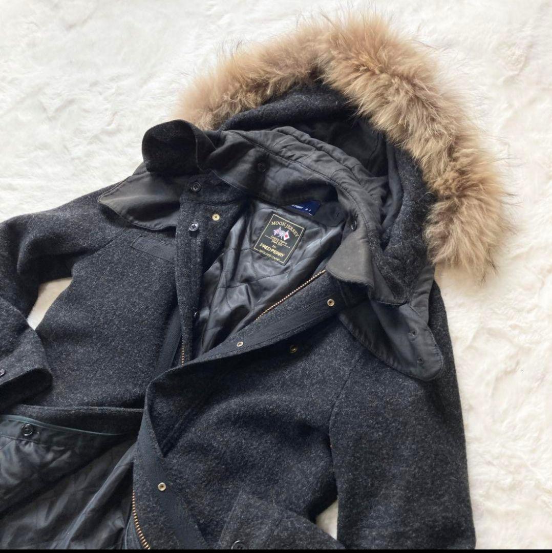 美品 ピンズ付き フレッドペリー 英国生地 Moon モッズコート