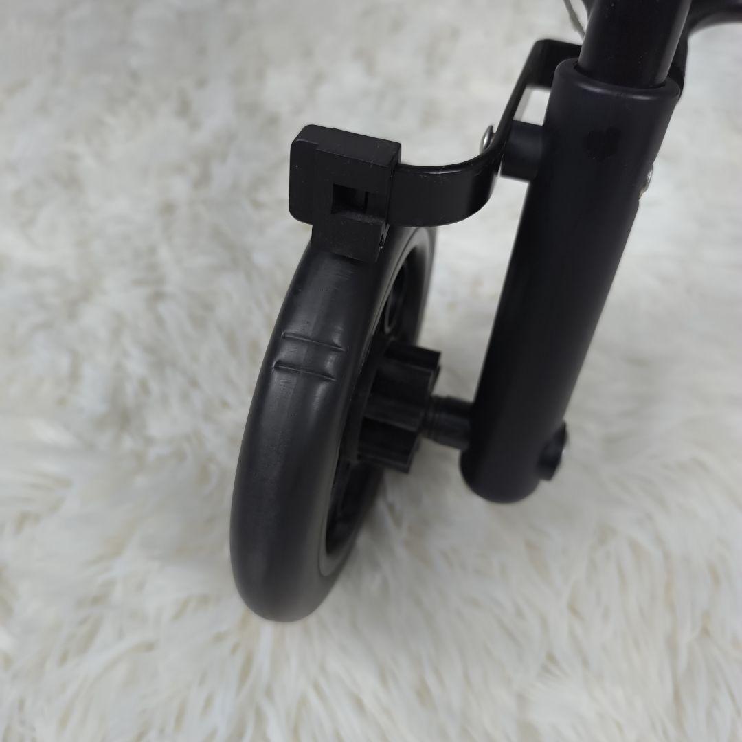 ✨未使用級✨ 島製作所 シルバーカー スカイウォーカーＳ 折り畳み 黒 花柄