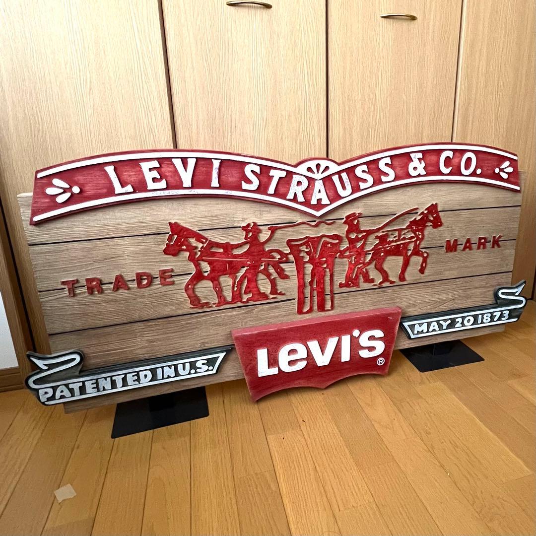 Levi's 看板 レア 希少 サイン リーバイス 501