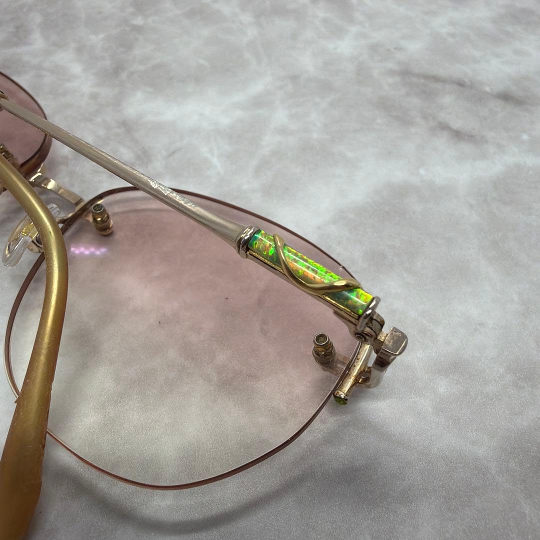 か*ギ様 LOUIS Century ルイスセンチュリー 18K 金 リムレスメ