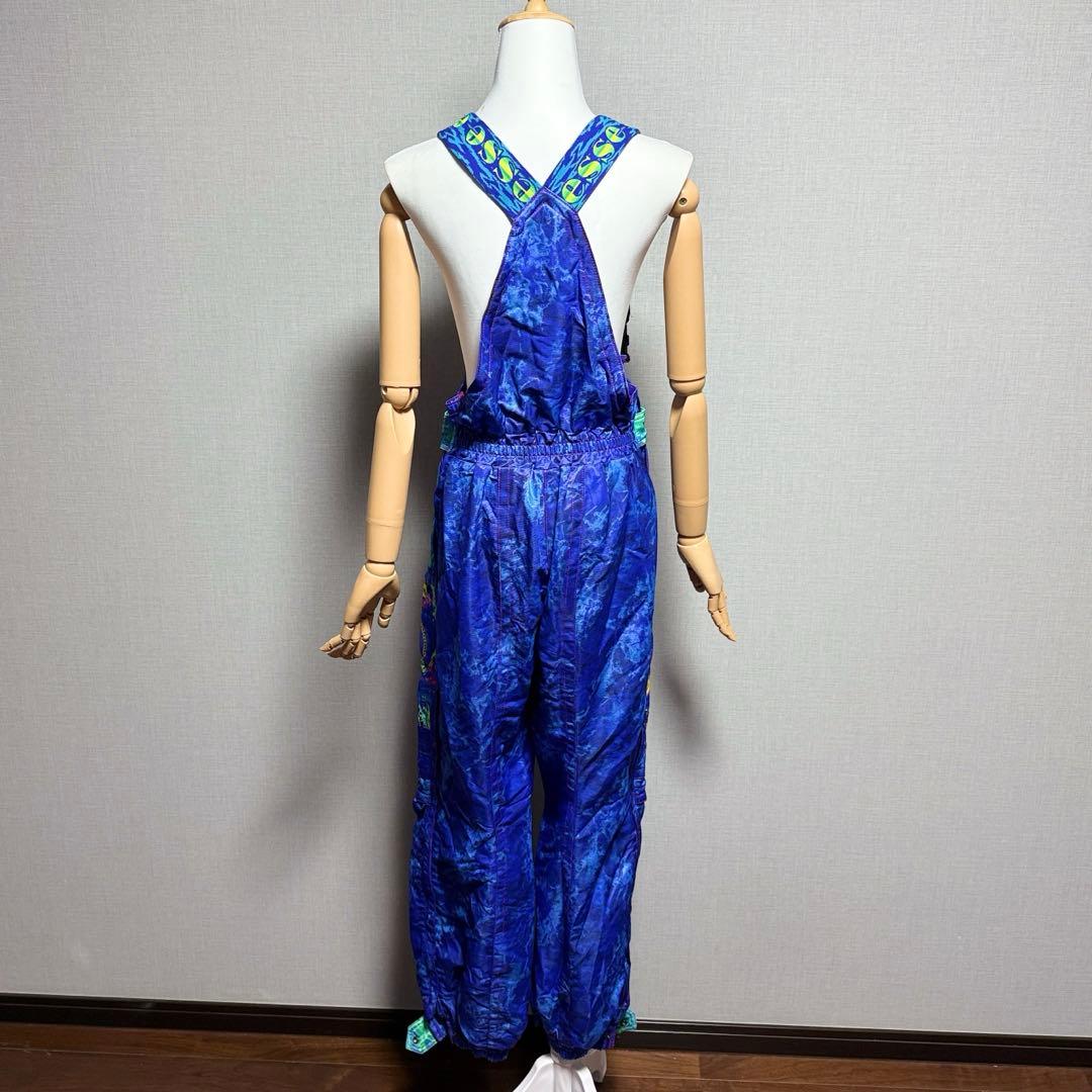 エレッセ　日本製 スキーウェア上下セット 90s レトロ 総柄 ゴールドウイン