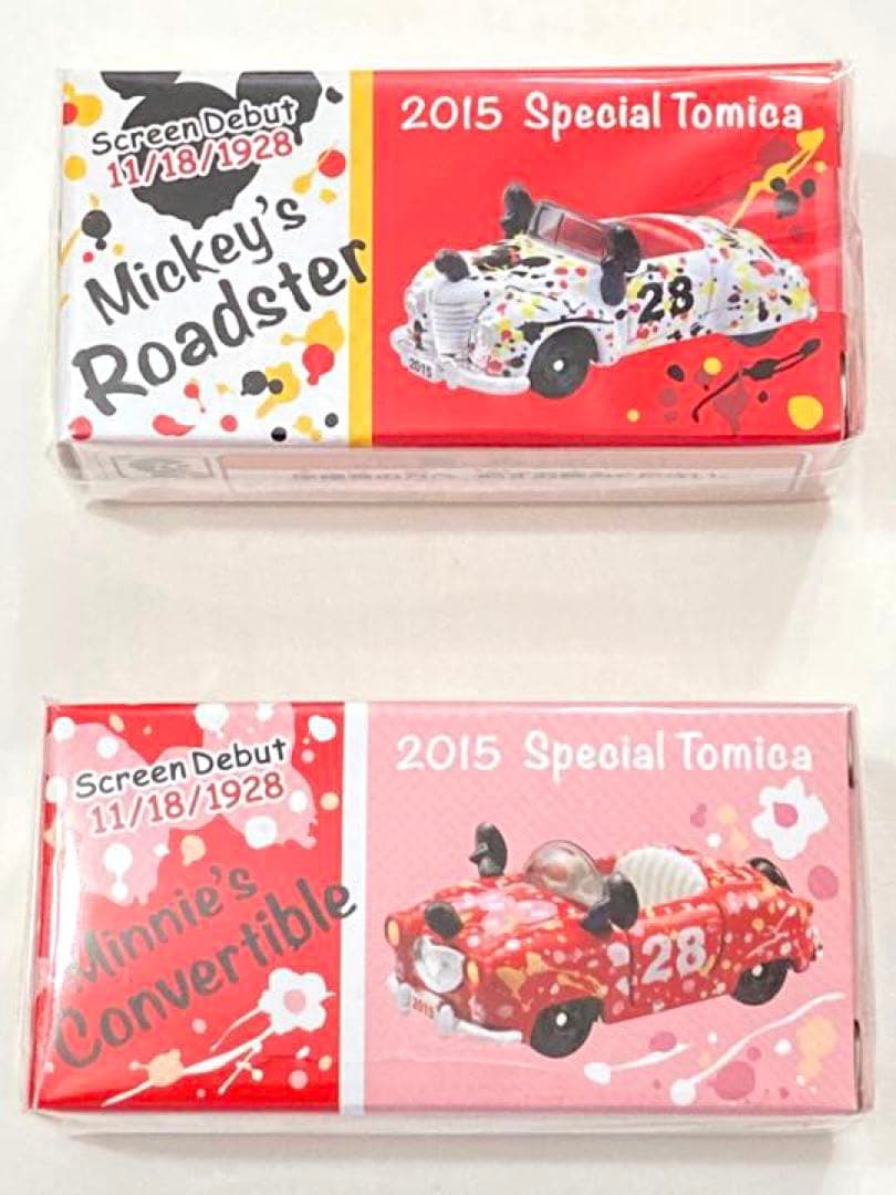 新品未開封TDL ディズニー バースデー トミカ ミッキー ロードスター ミニー