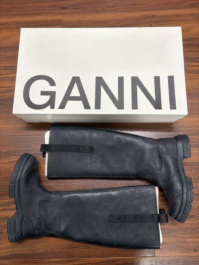 GANNI ラバーブーツ サイズ38 着用2回