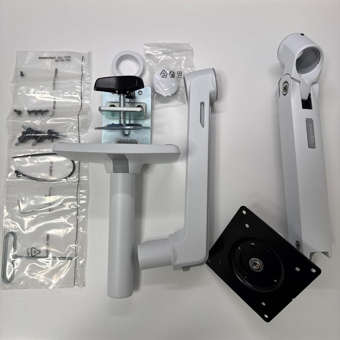 【新品未使用】エルゴトロン　LX ホワイト　モニターアーム