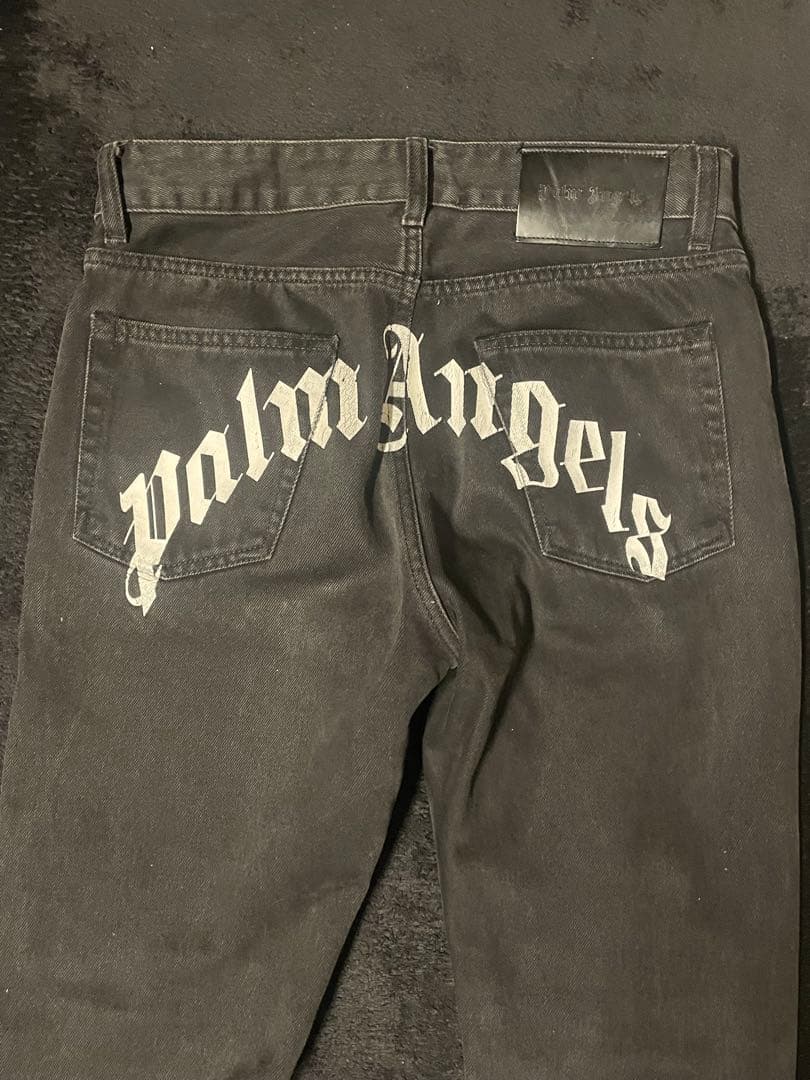 Palm Angels ブラックデニムパンツ