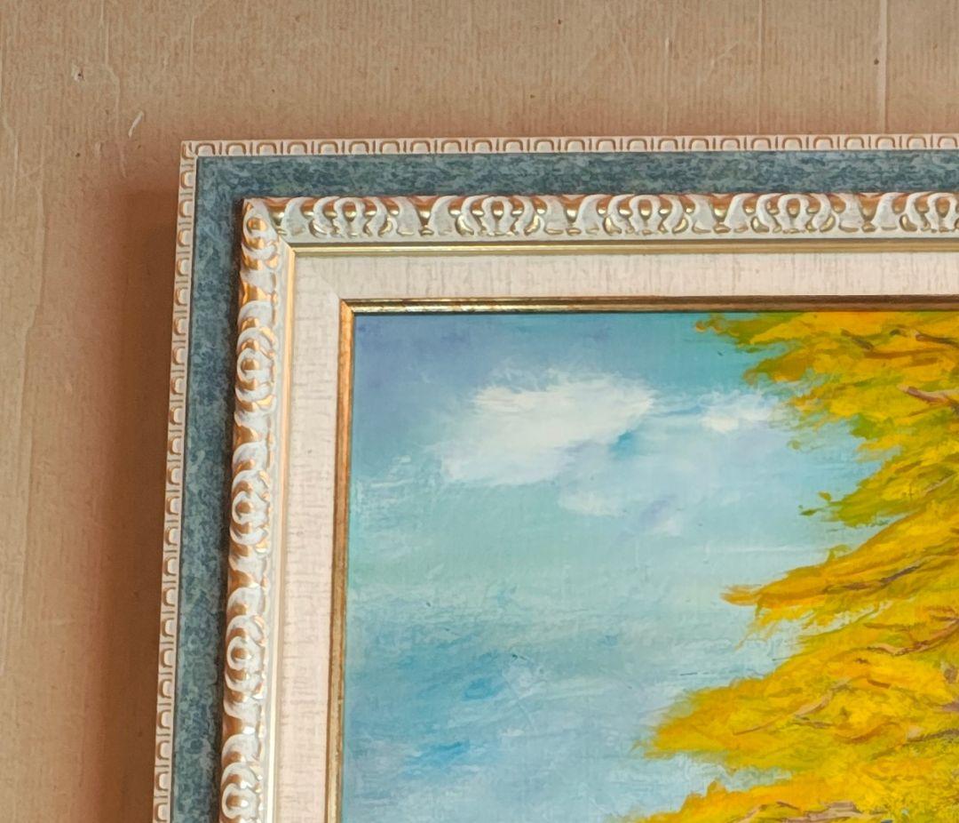 ​F15号 油絵・額縁セット アンティーク調 ゴールド アクリル板仕様