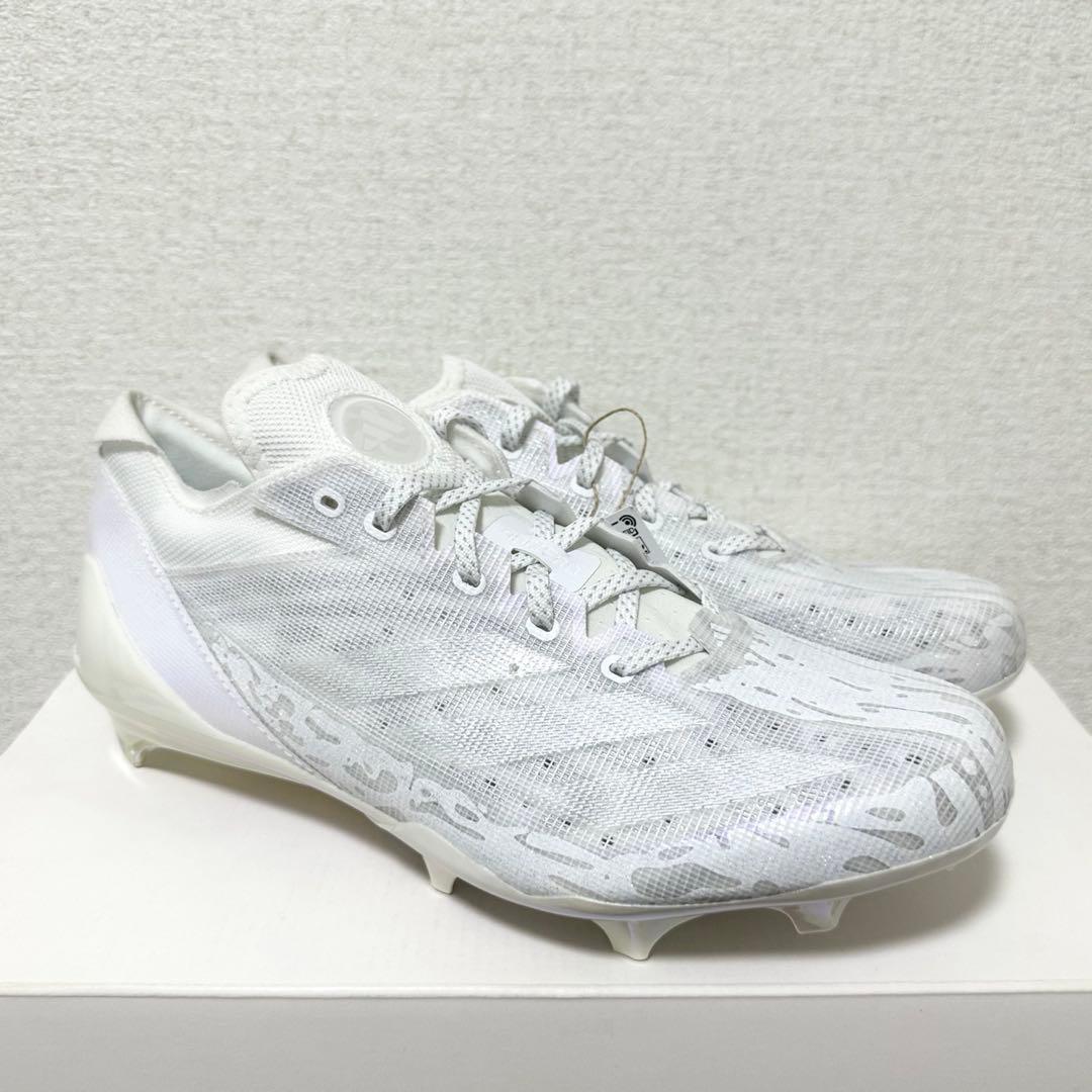 アディダス 27 アディゼロ エレクトリック アメフト スパイク シューズ 白