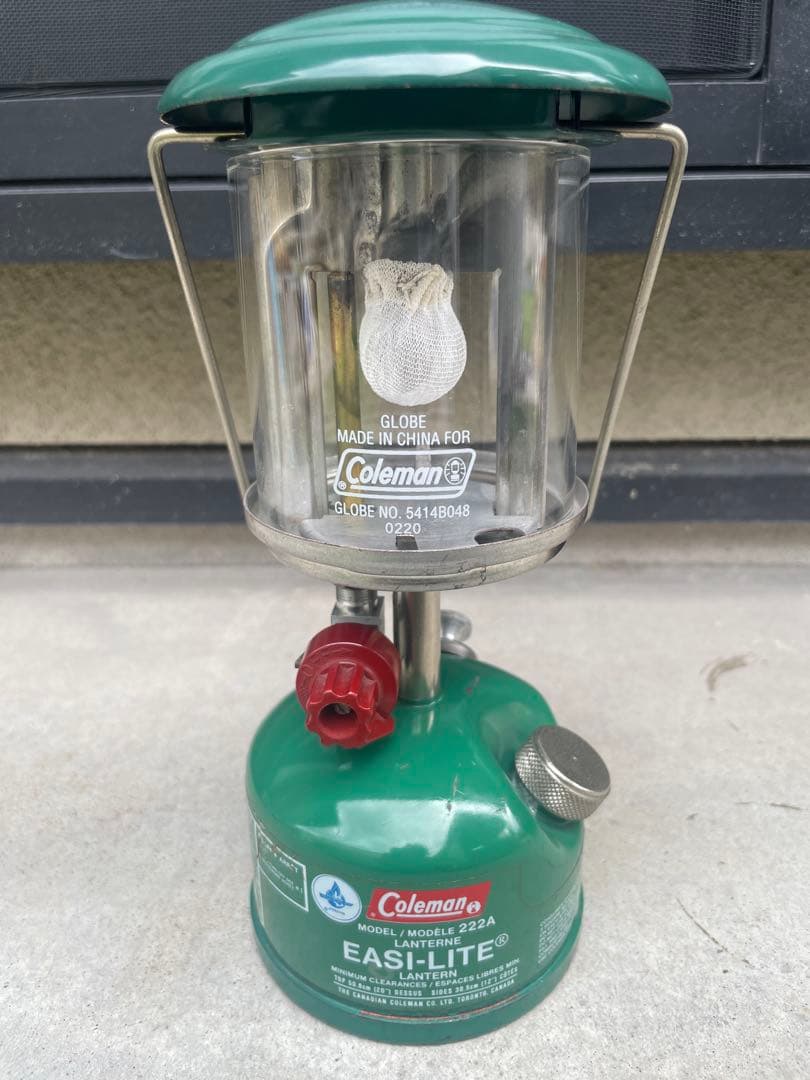 コールマン222A EASI-LITEランタン　1983年2月製造人気のカエル色