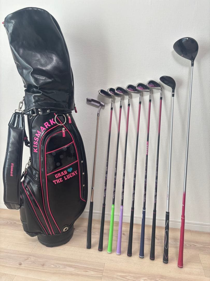 【◎美品】 KISSMARK他　レディースゴルフクラブセット