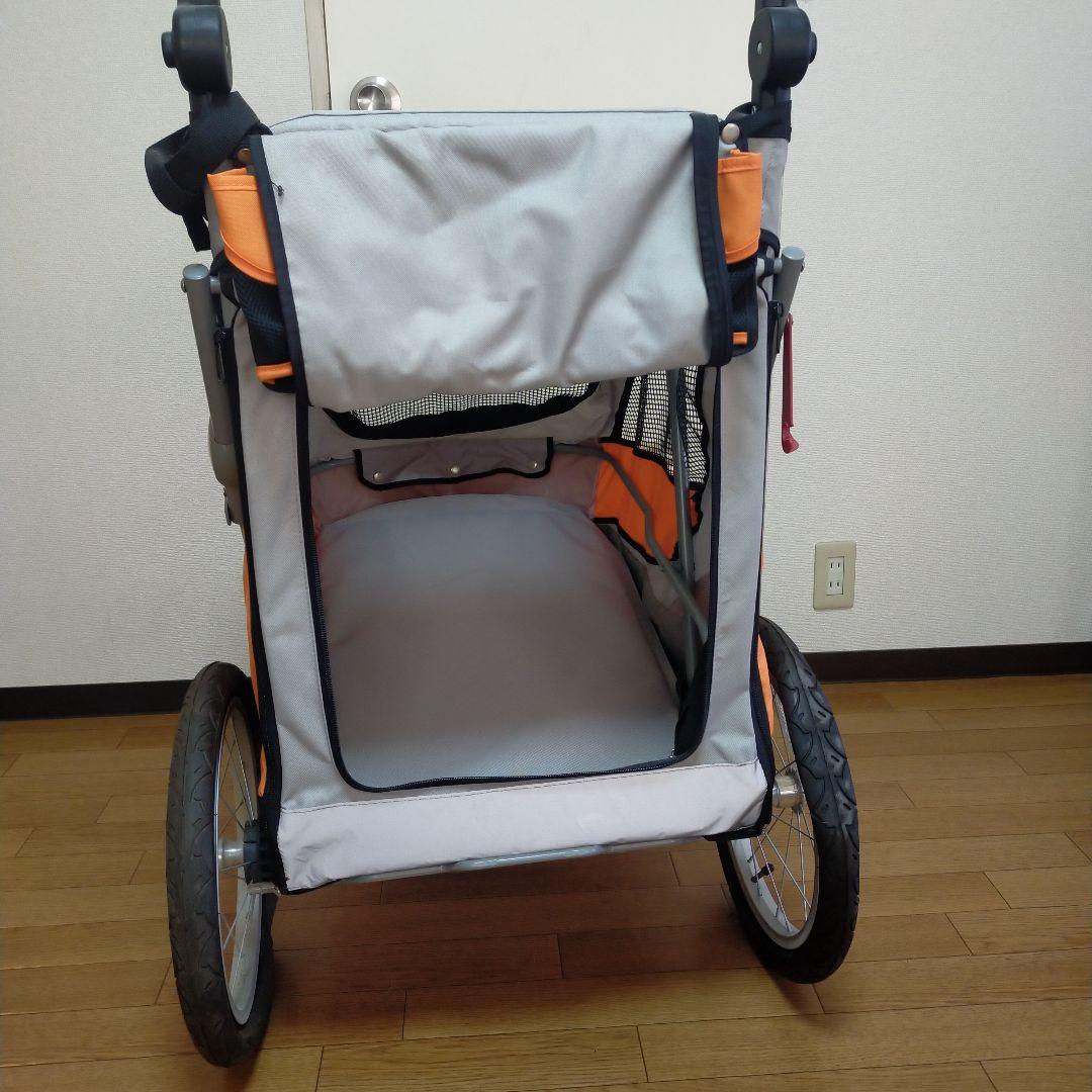 犬用ペットカート オレンジとグレー