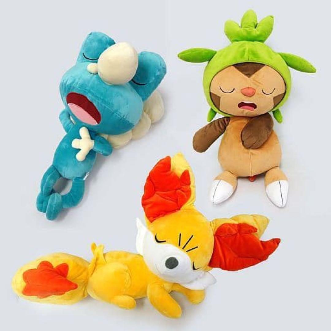 2015年 初夢ぬいぐるみ 新品ハリマロン フォッコ ケロマツ ポケモンセンター