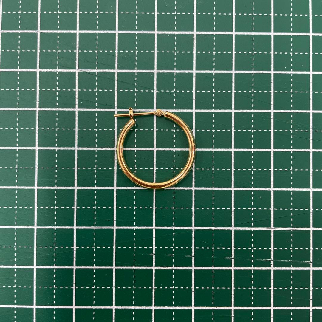 【アボカド】K18YG ゴールド フープピアス TSUTSUMI