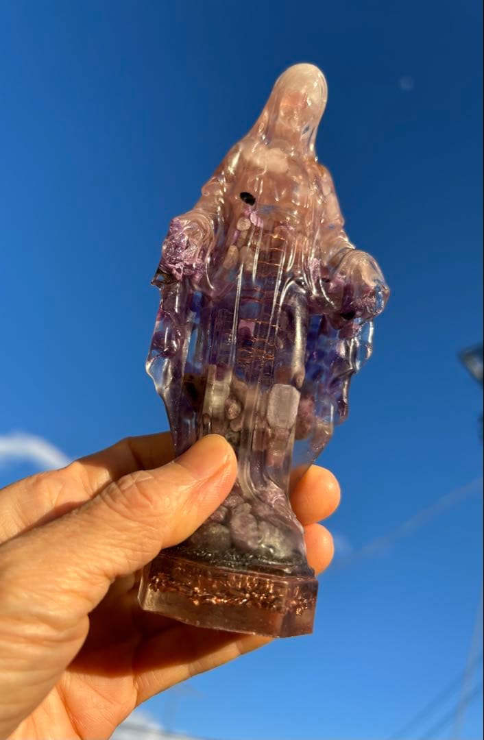 オルゴナイト　大きなマリア様　癒し　浄化グッズ