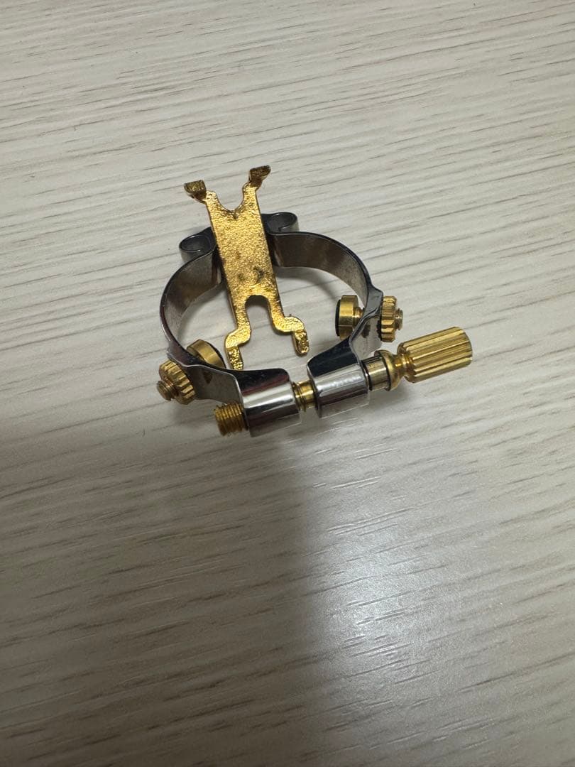 ソプラノサックス　リガチャー　JLV プラチナメッキ