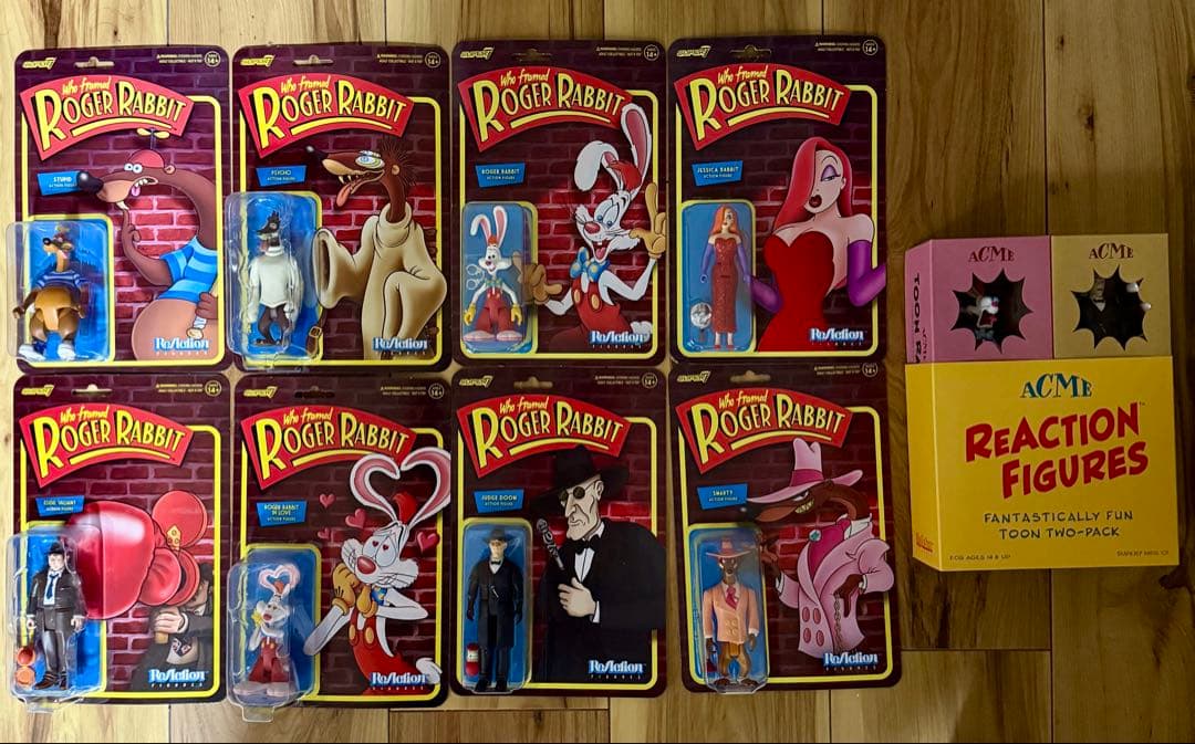 ロジャーラビット super7 ReACTION フィギュア コンプリートセット