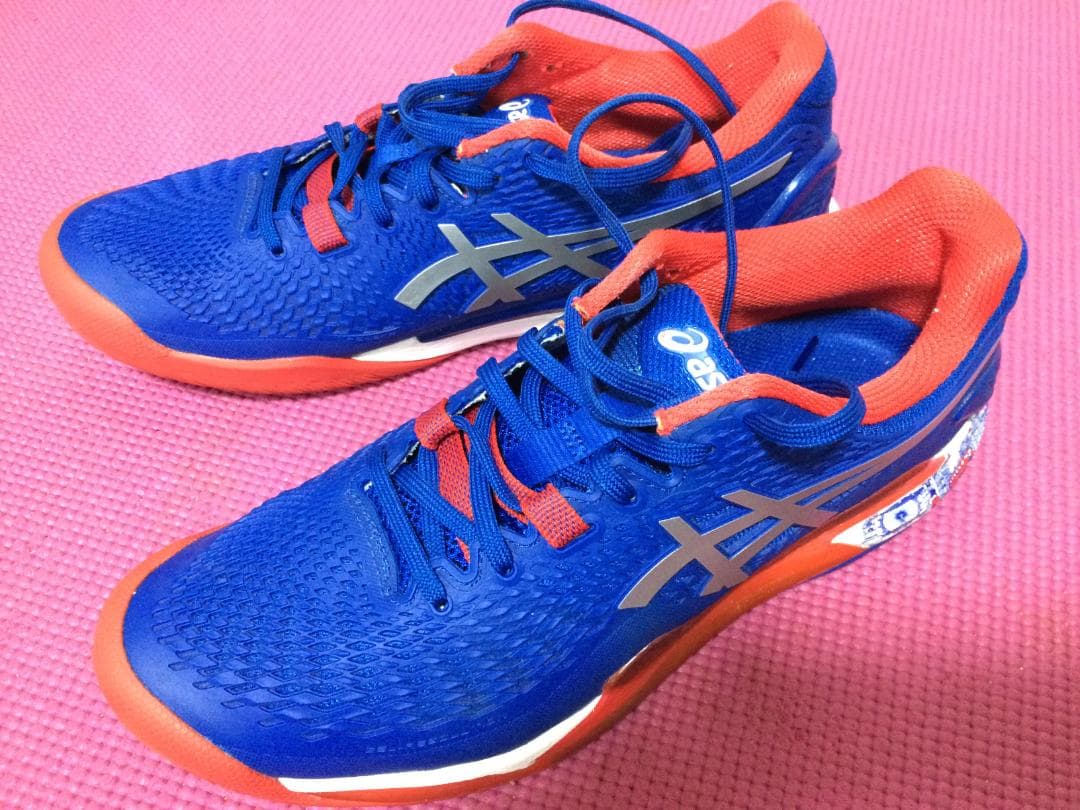 アシックスゲルレゾリューション9　LIMITED EDITION 青×赤ロンドン