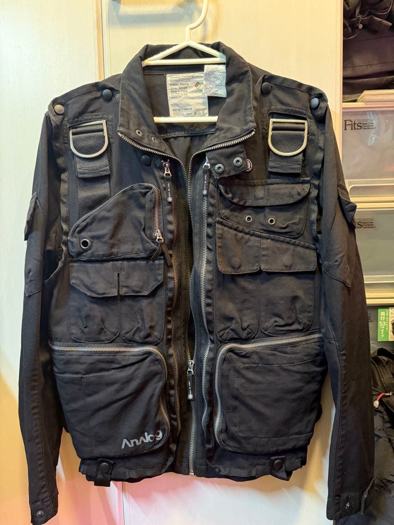 analog burton ブラック多機能ジャケット　S