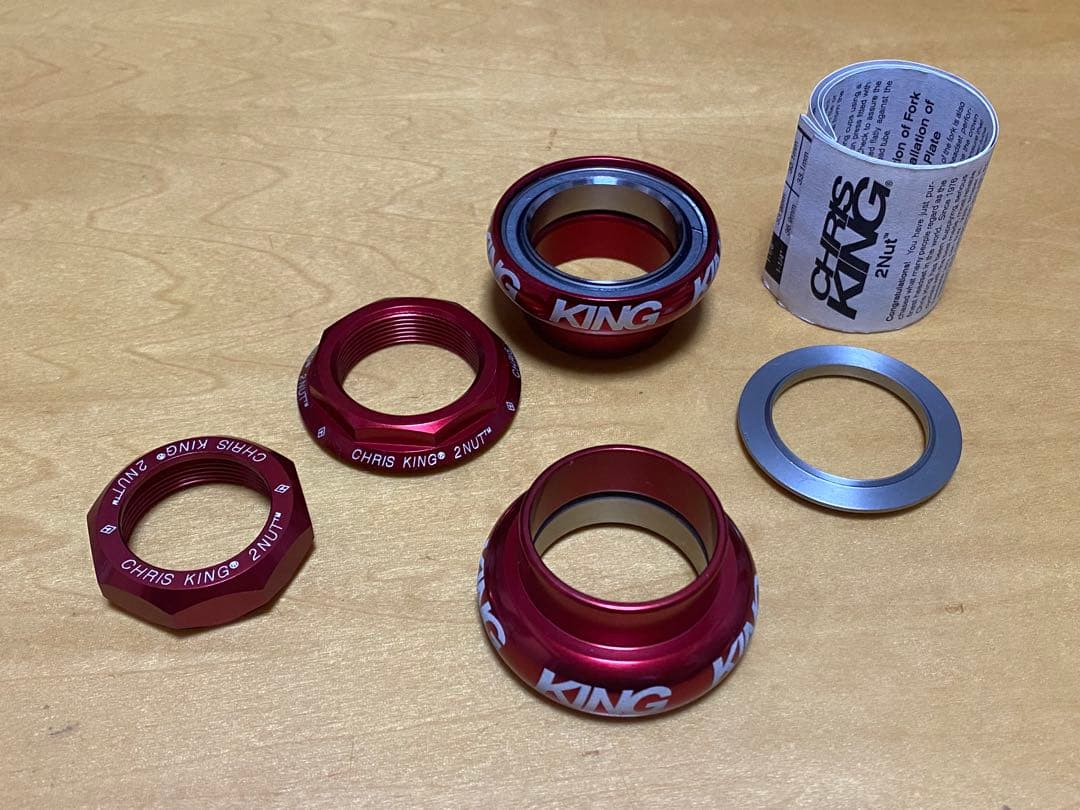 未使用品　クリスキング 1インチ 2nut レッド